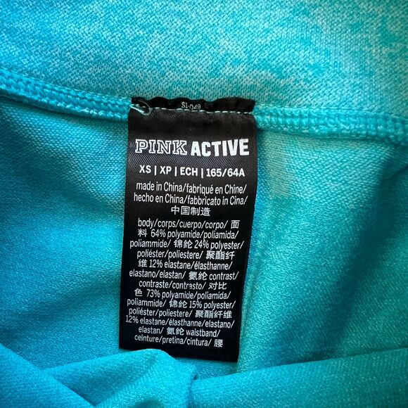 PINK Active Victoria's Secret Seamless Leggings Size XS Bright Blue - Picture 4 of 8